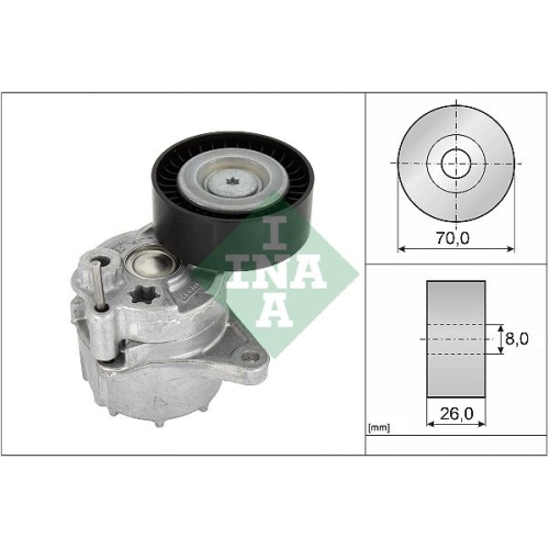Spannarm, Keilrippenriemen INA 534 0481 10 f&uuml;r DODGE MERCEDES-BENZ