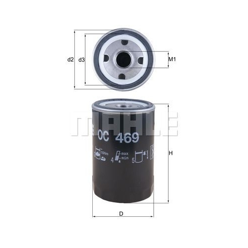 &Ouml;lfilter KNECHT OC 469 f&uuml;r ROVER