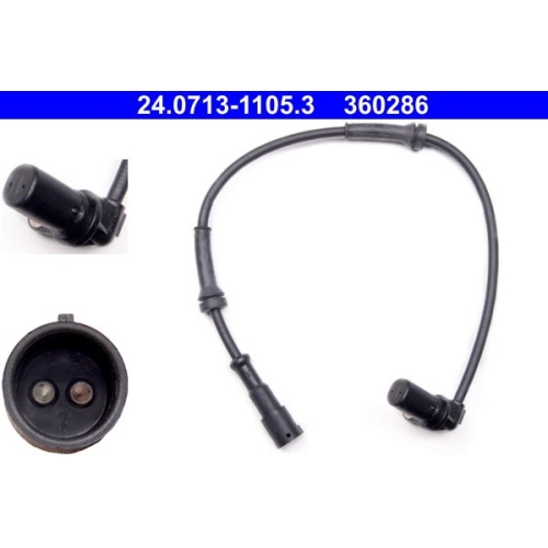 Sensor, Raddrehzahl ATE 24.0713-1105.3 f&uuml;r RENAULT, Hinterachse