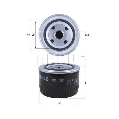 &Ouml;lfilter KNECHT OC 102 f&uuml;r FORD GMC OPEL