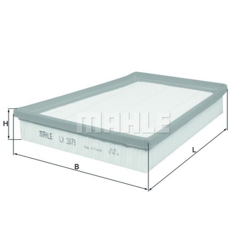 Luftfilter KNECHT LX 2879 f&uuml;r BENTLEY, links
