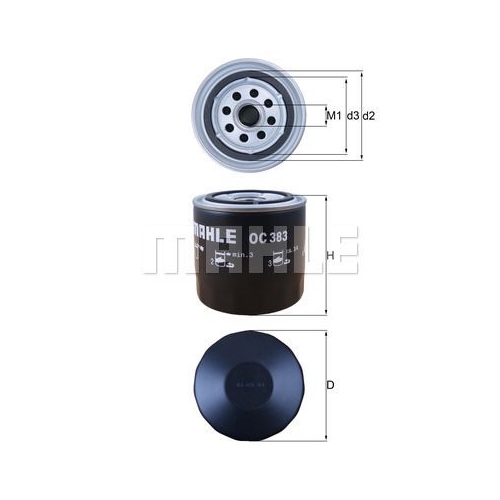 &Ouml;lfilter KNECHT OC 383 f&uuml;r FIAT GMC LADA UAZ MANITOU