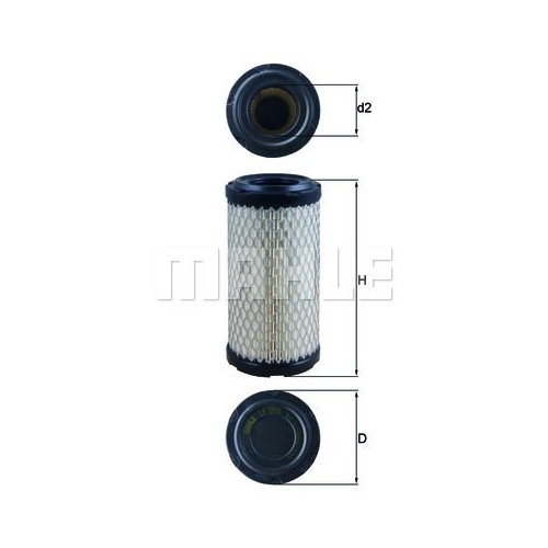 Luftfilter KNECHT LX 2908 f&uuml;r HITACHI O & K JOHN DEERE CATERPILLAR JCB (BAMFORD)