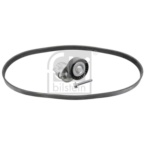 Febi Bilstein 40308 Keilrippenriemensatz mit Riemenspanner und Schraube 6 Rippenanzahl,, 1 St&uuml;ck