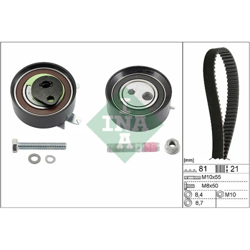Zahnriemensatz INA 530 0062 10 f&uuml;r AUDI SEAT VOLVO VW