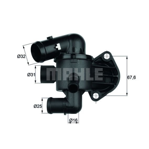 Thermostat, K&uuml;hlmittel MAHLE TI 33 87 f&uuml;r VAG