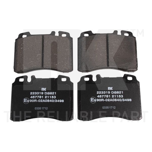 Bremsbelagsatz, Scheibenbremse NK 223319 f&uuml;r MERCEDES-BENZ, Vorderachse