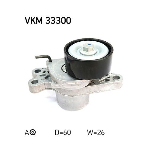 Spannrolle, Keilrippenriemen SKF VKM 33300 f&uuml;r CITRO&Euml;N PEUGEOT, links, oben