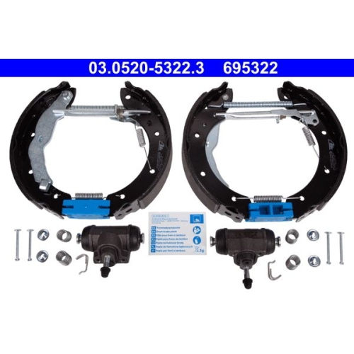 Bremsbackensatz ATE 03.0520-5322.3 Original ATE TopKit f&uuml;r, Hinterachse