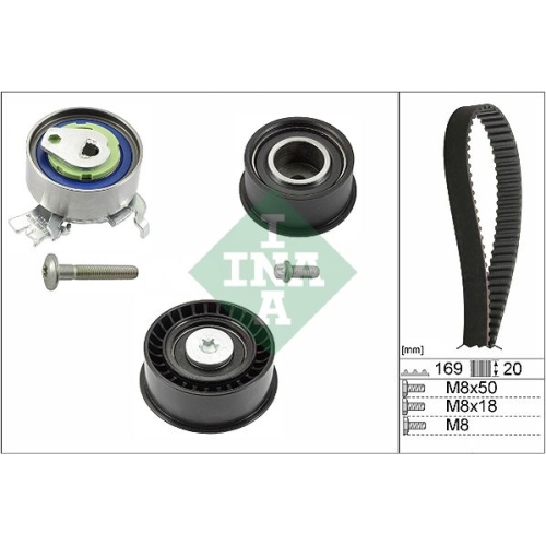 Zahnriemensatz INA 530 0078 10 f&uuml;r OPEL VAUXHALL CHEVROLET GENERAL MOTORS