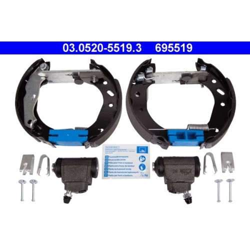 Bremsbackensatz ATE 03.0520-5519.3 Original ATE TopKit f&uuml;r, Hinterachse