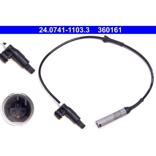 Sensor, Raddrehzahl ATE 24.0741-1103.3 f&uuml;r BMW, Vorderachse