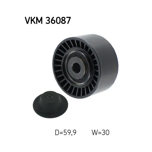 Umlenk-/F&uuml;hrungsrolle, Keilrippenriemen SKF VKM 36087 f&uuml;r NISSAN OPEL RENAULT