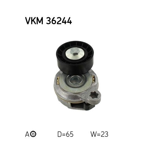 Spannrolle, Keilrippenriemen SKF VKM 36244 f&uuml;r VOLVO, mitte