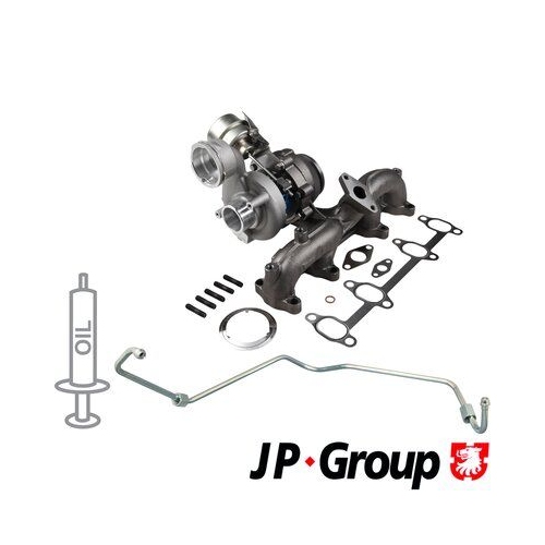 Lader, Aufladung JP GROUP 1117800510 JP GROUP f&uuml;r AUDI SEAT SKODA VW VAG