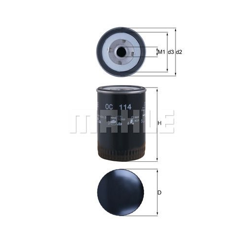 &Ouml;lfilter KNECHT OC 114 f&uuml;r CHRYSLER FORD GMC OPEL JOHN DEERE GROVE CATERPILLAR