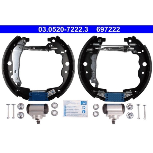 Bremsbackensatz ATE 03.0520-7222.3 Original ATE TopKit f&uuml;r MERCEDES-BENZ RENAULT