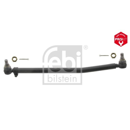 Febi Bilstein 30904 Lenkstange mit Kronenmuttern und Splinten, vom Lenkgetriebe zur 1. Vorderachse , 1 St&uuml;ck