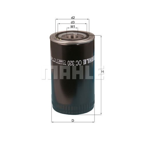 &Ouml;lfilter KNECHT OC 320 f&uuml;r DAF VOLVO ERF HYUNDAI BOMAG CUMMINS FODEN TRUCKS
