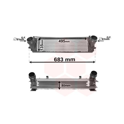 Ladeluftk&uuml;hler VAN WEZEL 06004464 f&uuml;r BMW