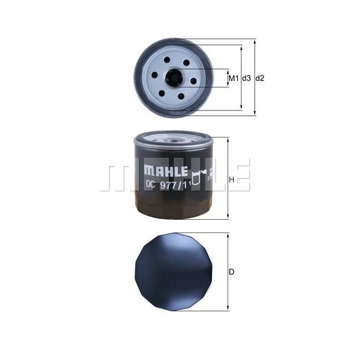 &Ouml;lfilter KNECHT OC 977/1 f&uuml;r VW VAG