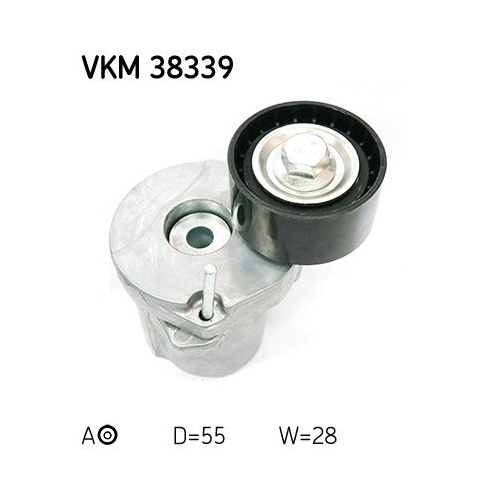 Spannrolle, Keilrippenriemen SKF VKM 38339 f&uuml;r BMW, mitte, mitte links, oben