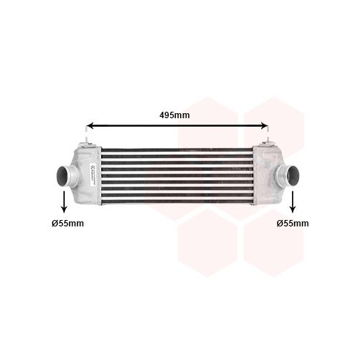 Ladeluftk&uuml;hler VAN WEZEL 18004406 f&uuml;r FORD, f&uuml;r Fahrzeuge mit/ohne Klimaanlage