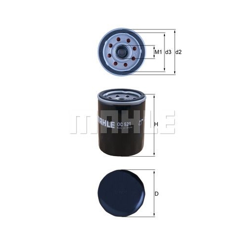&Ouml;lfilter KNECHT OC 521 f&uuml;r HYUNDAI KIA