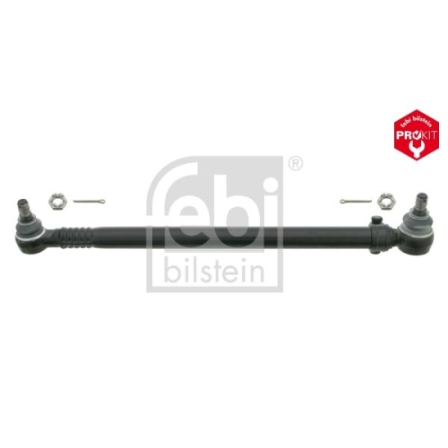 Febi Bilstein 19703 Lenkstange mit Kronenmuttern und Splinten, vom Lenkzwischenhebel zur Vorderachse , 1 St&uuml;ck