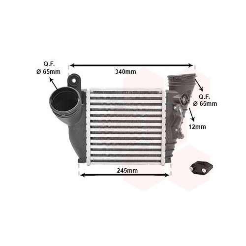 Ladeluftk&uuml;hler VAN WEZEL 03004354 *** IR PLUS *** f&uuml;r AUDI VAG