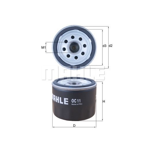 &Ouml;lfilter KNECHT OC 11 f&uuml;r FIAT FORD GMC RENAULT VOLVO PIAGGIO AGRIA RELIANT HAKO