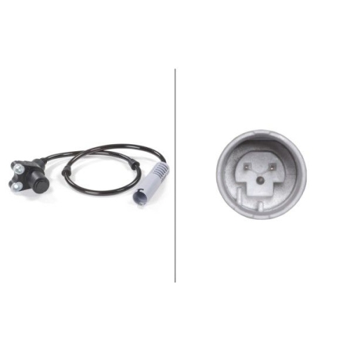 Sensor, Raddrehzahl HELLA 6PU 010 039-501 f&uuml;r BMW, Hinterachse, links, rechts