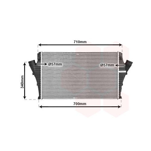 Ladeluftk&uuml;hler VAN WEZEL 37004491 f&uuml;r FIAT OPEL