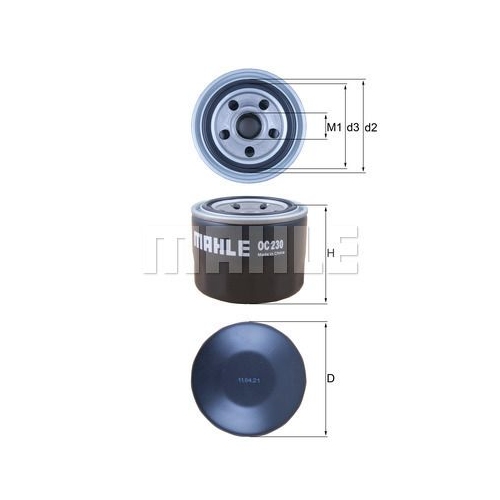 &Ouml;lfilter KNECHT OC 230 f&uuml;r FORD GMC MITSUBISHI SUBARU KIA PROTON CATERPILLAR