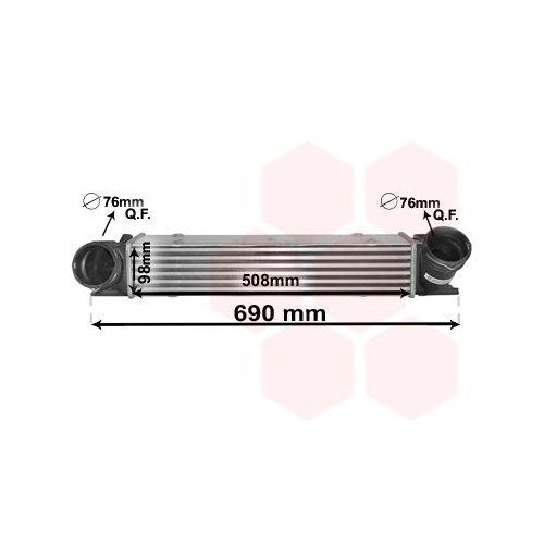 Ladeluftk&uuml;hler VAN WEZEL 06004482 f&uuml;r BMW