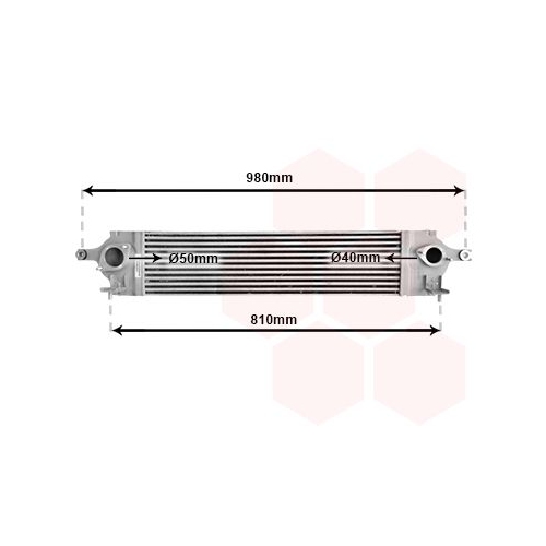 Ladeluftk&uuml;hler VAN WEZEL 13004350 f&uuml;r NISSAN RENAULT