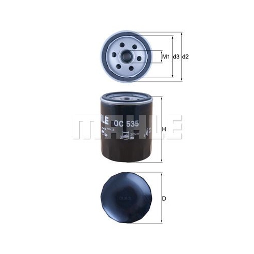 &Ouml;lfilter KNECHT OC 535 f&uuml;r FORD