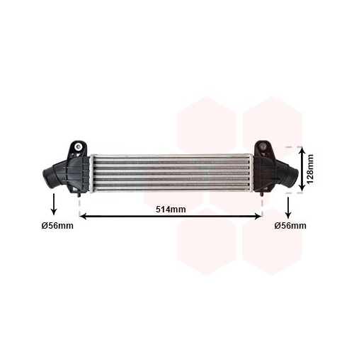 Ladeluftk&uuml;hler VAN WEZEL 18004341 f&uuml;r FORD