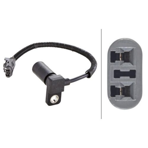 Drehzahlsensor, Automatikgetriebe HELLA 6PU 009 145-061 f&uuml;r SEAT SKODA VW