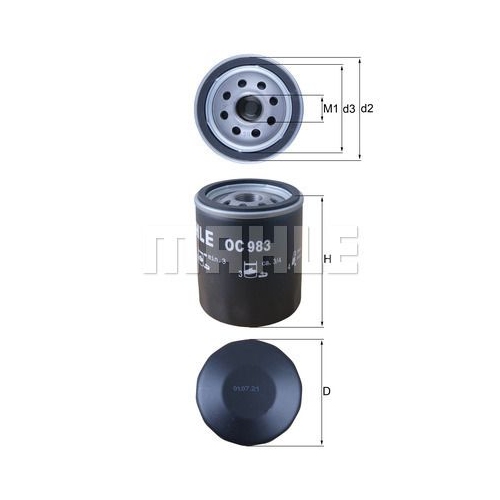 &Ouml;lfilter KNECHT OC 983 f&uuml;r CITRO&Euml;N FIAT FORD GMC PEUGEOT VAUXHALL