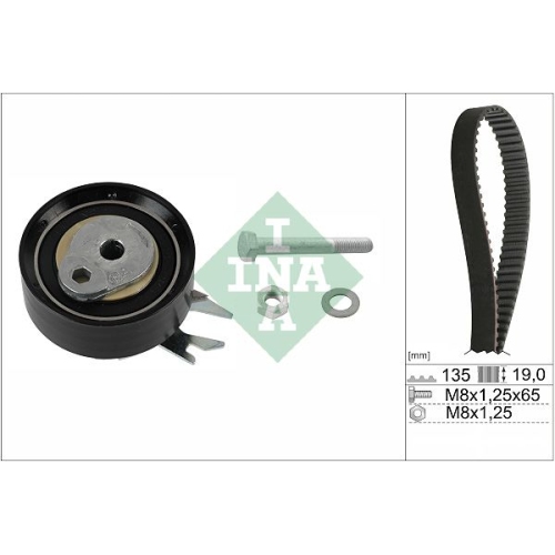 Zahnriemensatz INA 530 0166 10 f&uuml;r AUDI SEAT VW