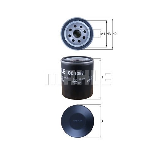 &Ouml;lfilter KNECHT OC 1397 f&uuml;r CHRYSLER CITRO&Euml;N FIAT PEUGEOT