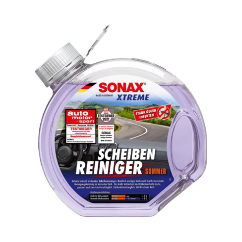 SONAX 02724000 XTREME Scheibenreiniger Sommer gebrauchsfertig 1x3l