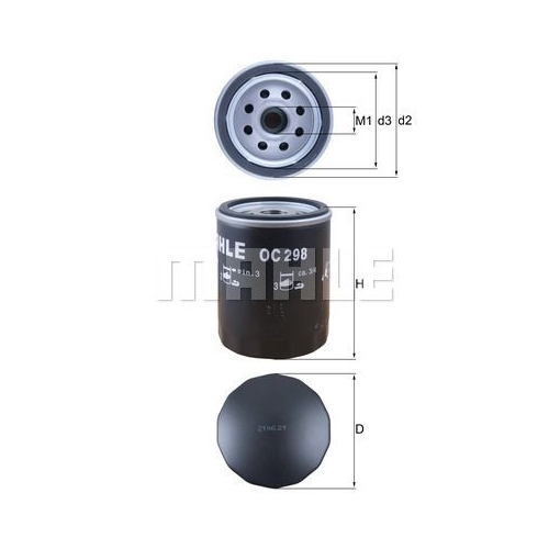&Ouml;lfilter KNECHT OC 298 f&uuml;r LAND ROVER