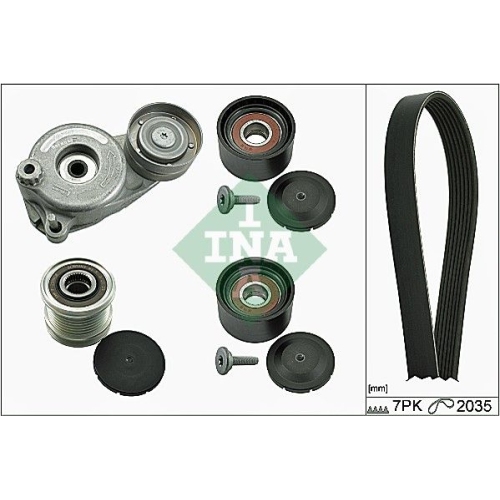 Keilrippenriemensatz INA 529 0050 20 f&uuml;r CHRYSLER MERCEDES-BENZ JEEP