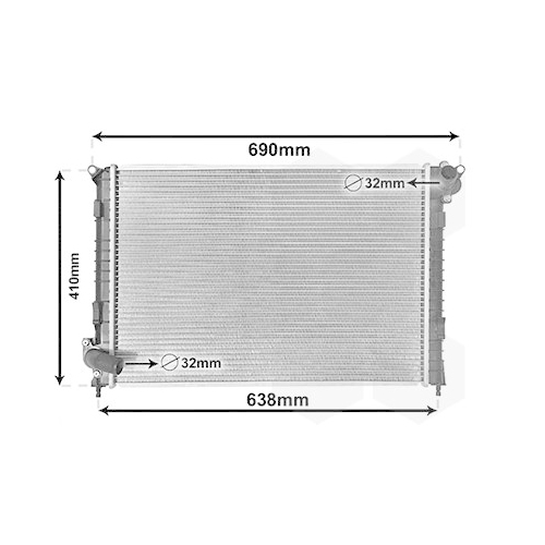 K&uuml;hler, Motork&uuml;hlung VAN WEZEL 06002314 f&uuml;r BMW MINI