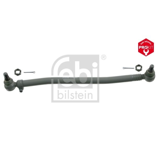 Febi Bilstein 22049 Lenkstange mit Kronenmuttern und Splinten, vom Lenkgetriebe zur 1. Vorderachse , 1 St&uuml;ck