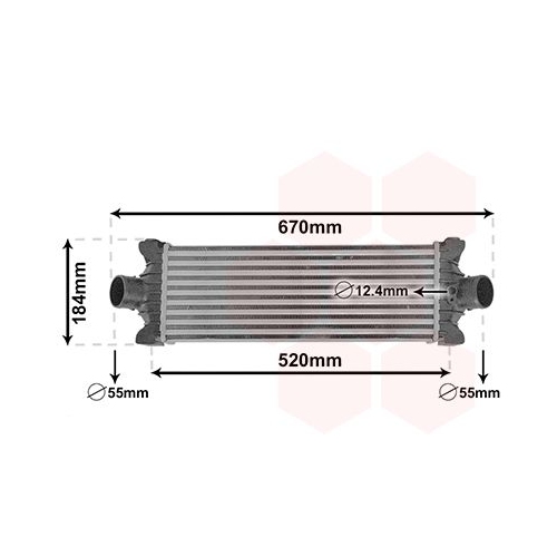 Ladeluftk&uuml;hler VAN WEZEL 18014710 f&uuml;r FORD