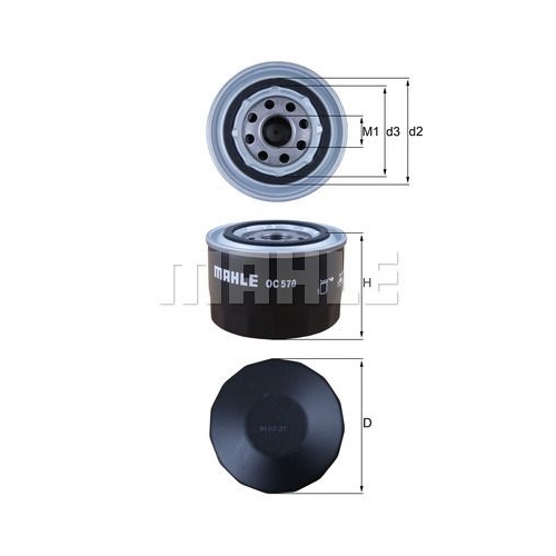 &Ouml;lfilter KNECHT OC 570 f&uuml;r FIAT IVECO