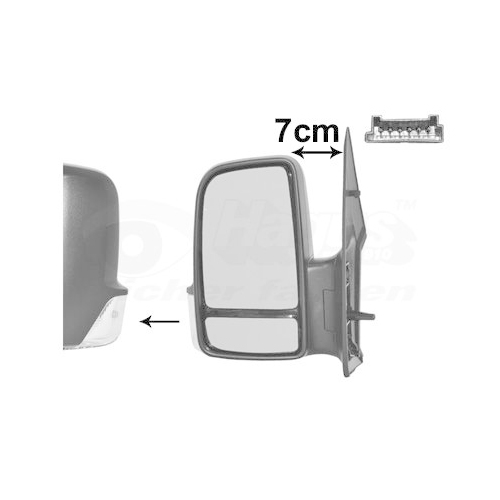 Au&szlig;enspiegel VAN WEZEL 5862807 * HAGUS * f&uuml;r VW, links
